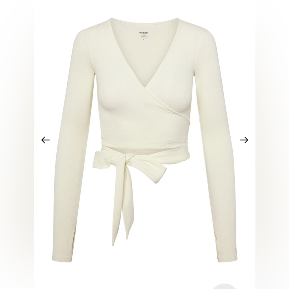 Monday body ivory Open-Front Cardigan in small